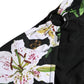 Dolce & Gabbana Black Lily Print Nylon Bottom Beachwear Swimwear