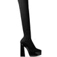 Jimmy Choo Black Fabric Over The Knee