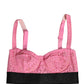 Dolce & Gabbana Pink Semi-Pad Underwire Balconette Bra Underwear