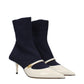 Jimmy Choo Blue Fabric Ankle Boots