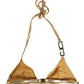 Dolce & Gabbana Gold-Tone Triangle Bikini Top DG Logo Swimwear