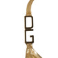 Dolce & Gabbana Gold-Tone Triangle Bikini Top DG Logo Swimwear
