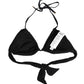 Dolce & Gabbana Black Padded Triangle Halter Bikini Top Swimwear