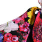 Dolce & Gabbana Black Floral Print Swimsuit Bikini Bottom Swimwear