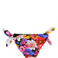 Dolce & Gabbana Black Floral Print Swimsuit Bikini Bottom Swimwear
