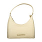 Mario Valentino Beige Polyurethane Women's Bag with Adjustable Shoulder Strap