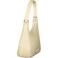 Mario Valentino Beige Polyurethane Women's Bag with Adjustable Shoulder Strap