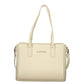 Mario Valentino Beige Poliuretano Women's Bag with Adjustable Strap and Pockets