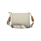 Mario Valentino Beige Polyurethane Women's Bag with Zip Closure and Strap