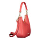 Mario Valentino Rosso Polyurethane Women's Bag with Removable Shoulder Strap