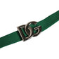 Dolce & Gabbana Green Logo Plaque Nylon Brief Panty Underwear