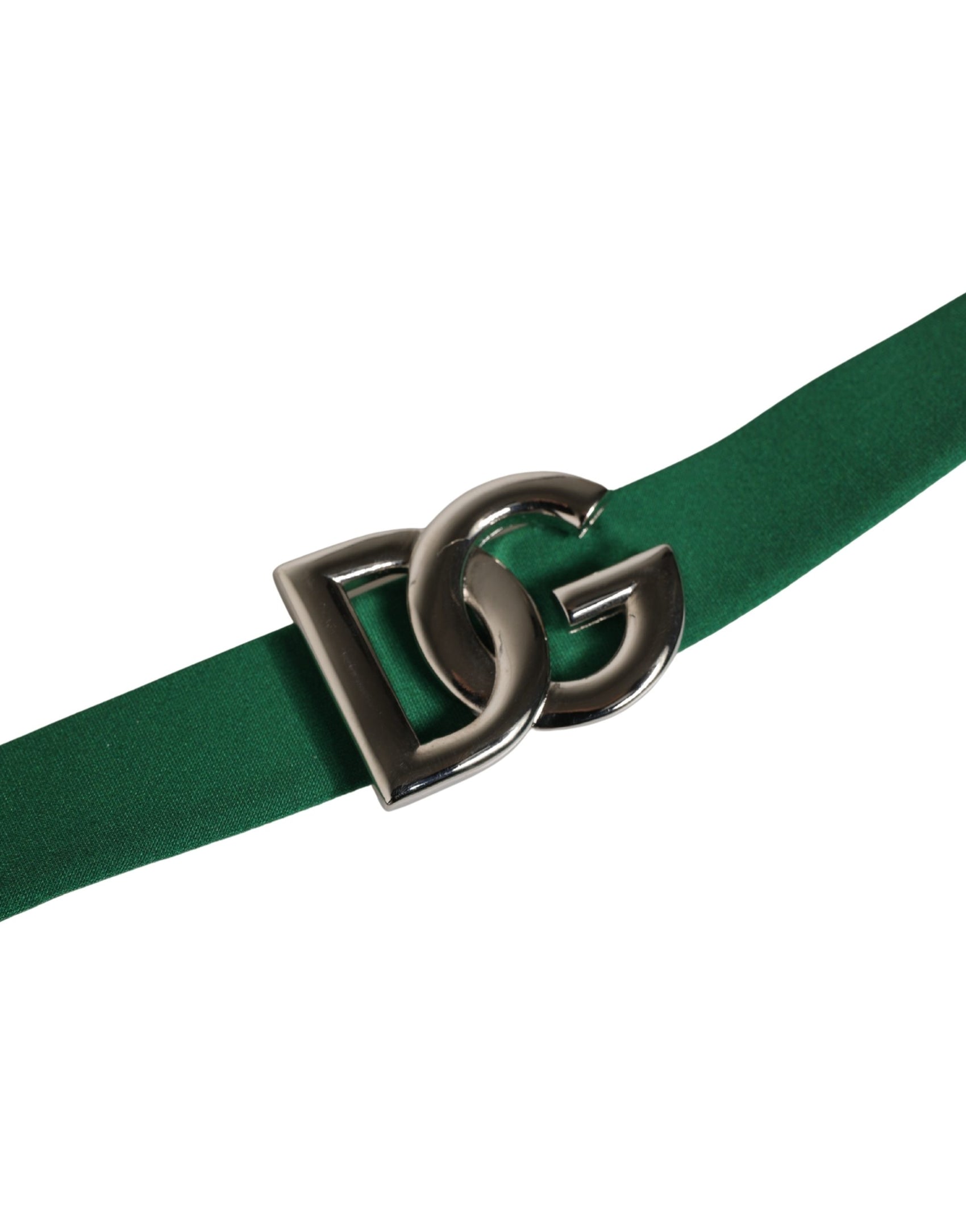 Dolce & Gabbana Green Logo Plaque Nylon Brief Panty Underwear