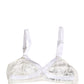 Dolce & Gabbana White Cotton Lace Wireless Soft Cup Bra Underwear