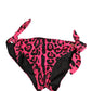 Dolce & Gabbana Pink Leopard Print Bikini Bottom Beachwear Swimwear