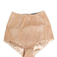 Dolce & Gabbana Beige Silk Blend High Waist Girdle Panty Underwear