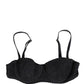 Dolce & Gabbana Black Nylon Padded Balconnet Brassiere Underwear