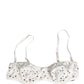 Dolce & Gabbana White Rhinestone Semi-Pad Underwire Bra Underwear