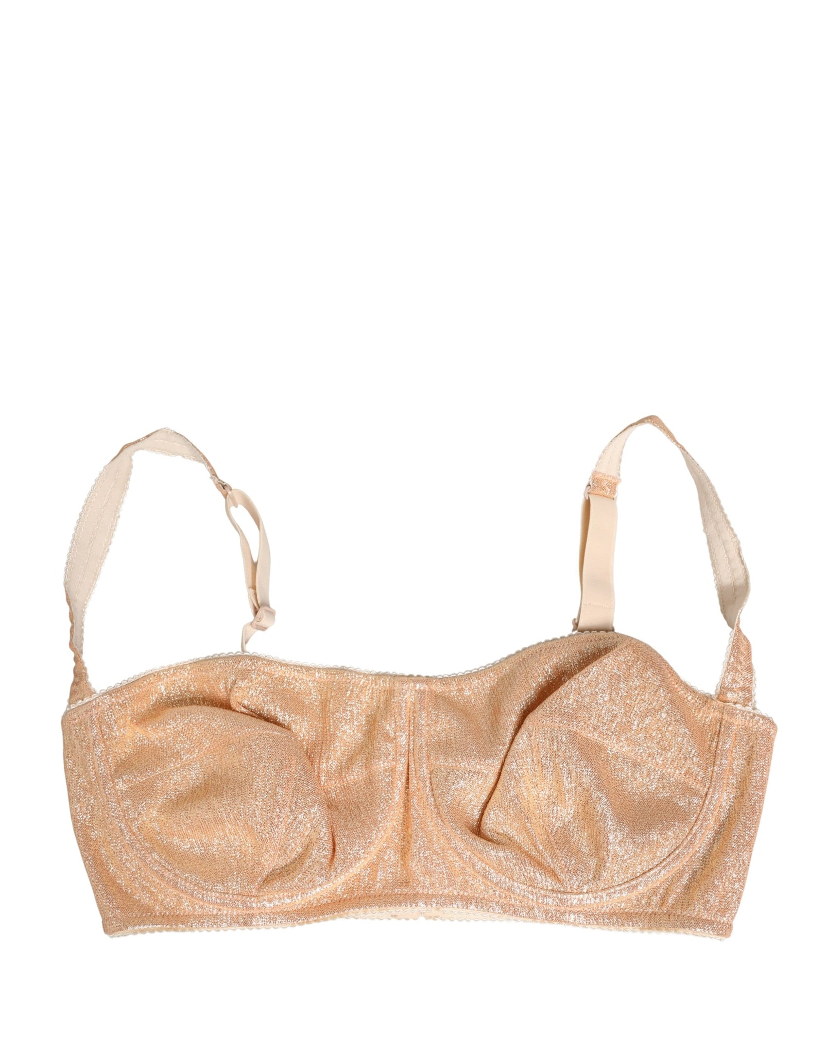 Dolce & Gabbana Beige Semi-Pad Underwire Balconette Bra Underwear