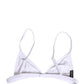 Dolce & Gabbana White Nylon Triangle Beachwear Bikini Top Swimwear