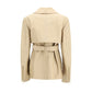 Max Mara Beige Lamb Ovis Aries Aries Leather Jacket