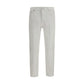 PT Torino White Cotton Tapered Jeans