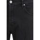 PT Torino Black Cotton Tapered Jeans