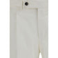 PT Torino White Cotton Casual Pants