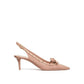 Valentino Garavani Beige Calfskin High Heel Pumps
