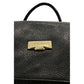 Baldinini Trend Black Leather Women Backpack