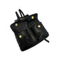 Baldinini Trend Black Leather Women Backpack