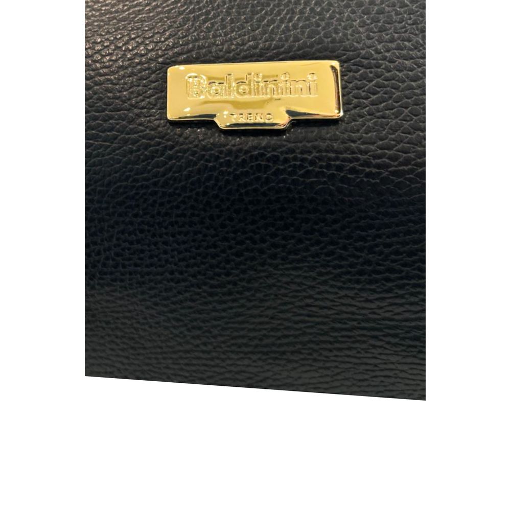 Baldinini Trend Black Leather Women Handbag