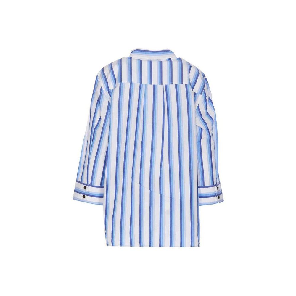 Ganni Blue Cotton Shirt