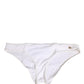 Dolce & Gabbana White DG Logo Plaque Bikini Bottom Underwear