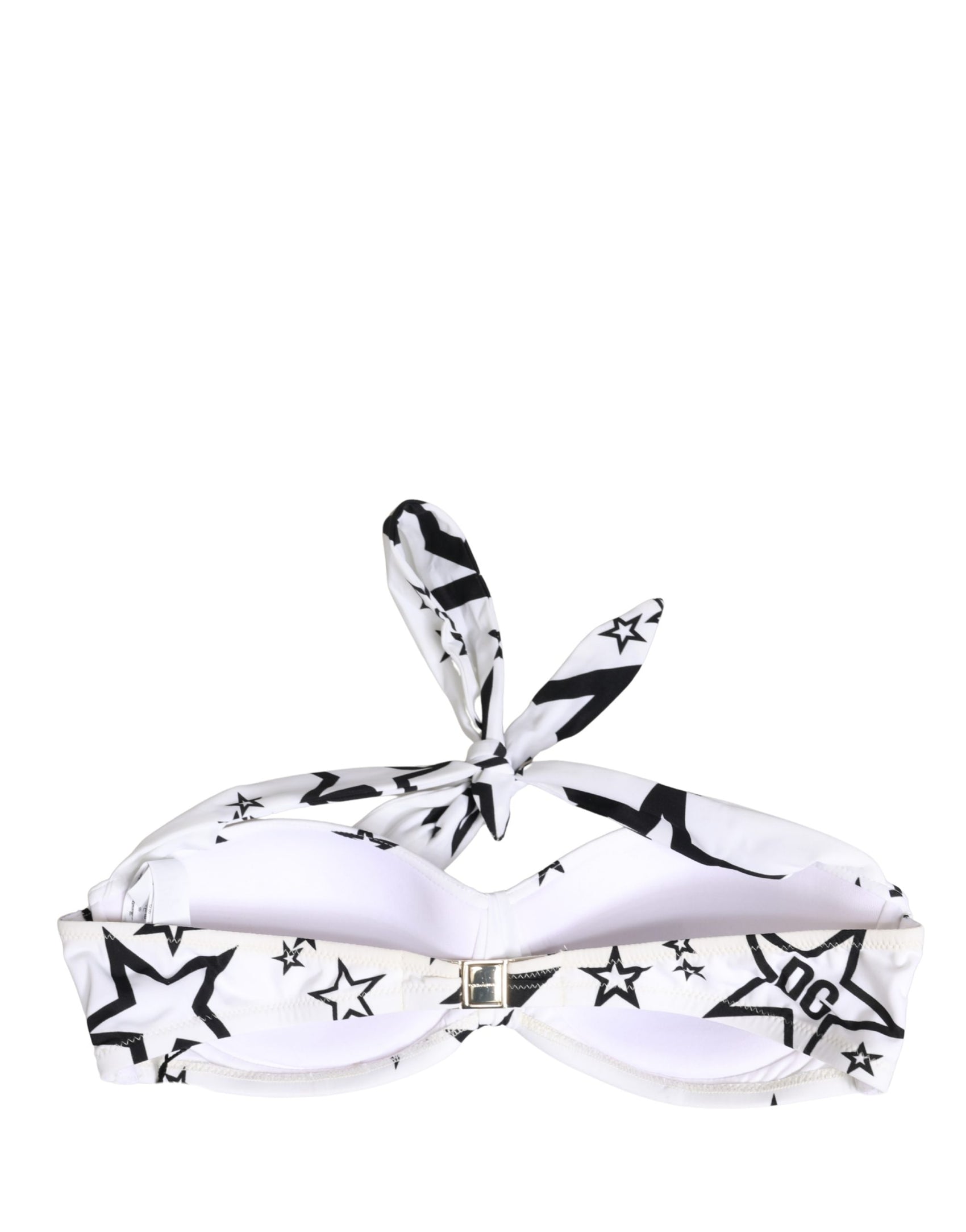 Dolce & Gabbana White Millennials Star Padded Bandeau Underwear