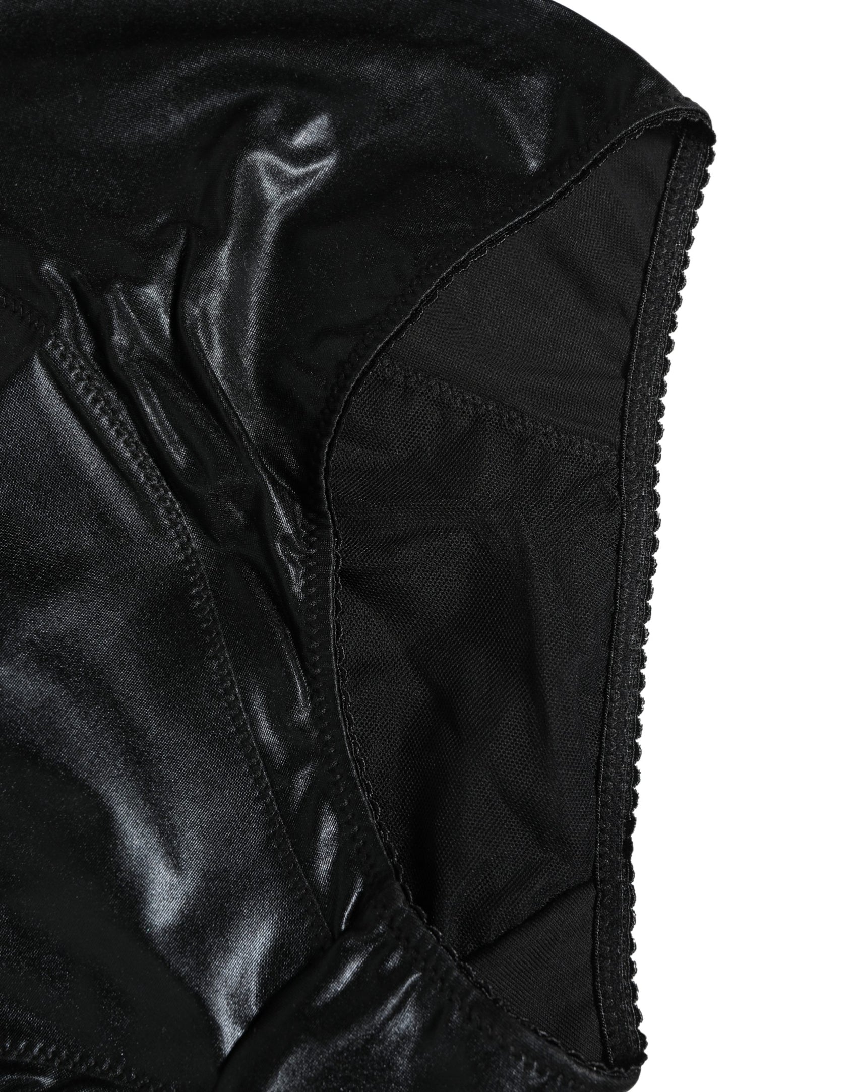 Dolce & Gabbana Black High Waisted Slip Girdle Panty Underwear