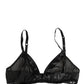 Dolce & Gabbana Black Nylon Stretch Soft Cup Brassiere Underwear