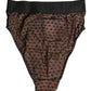 Dolce & Gabbana Black Beige Polka Dot Butterfly Brief Underwear