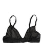 Dolce & Gabbana Black Nylon Stretch Soft Cup Brassiere Underwear