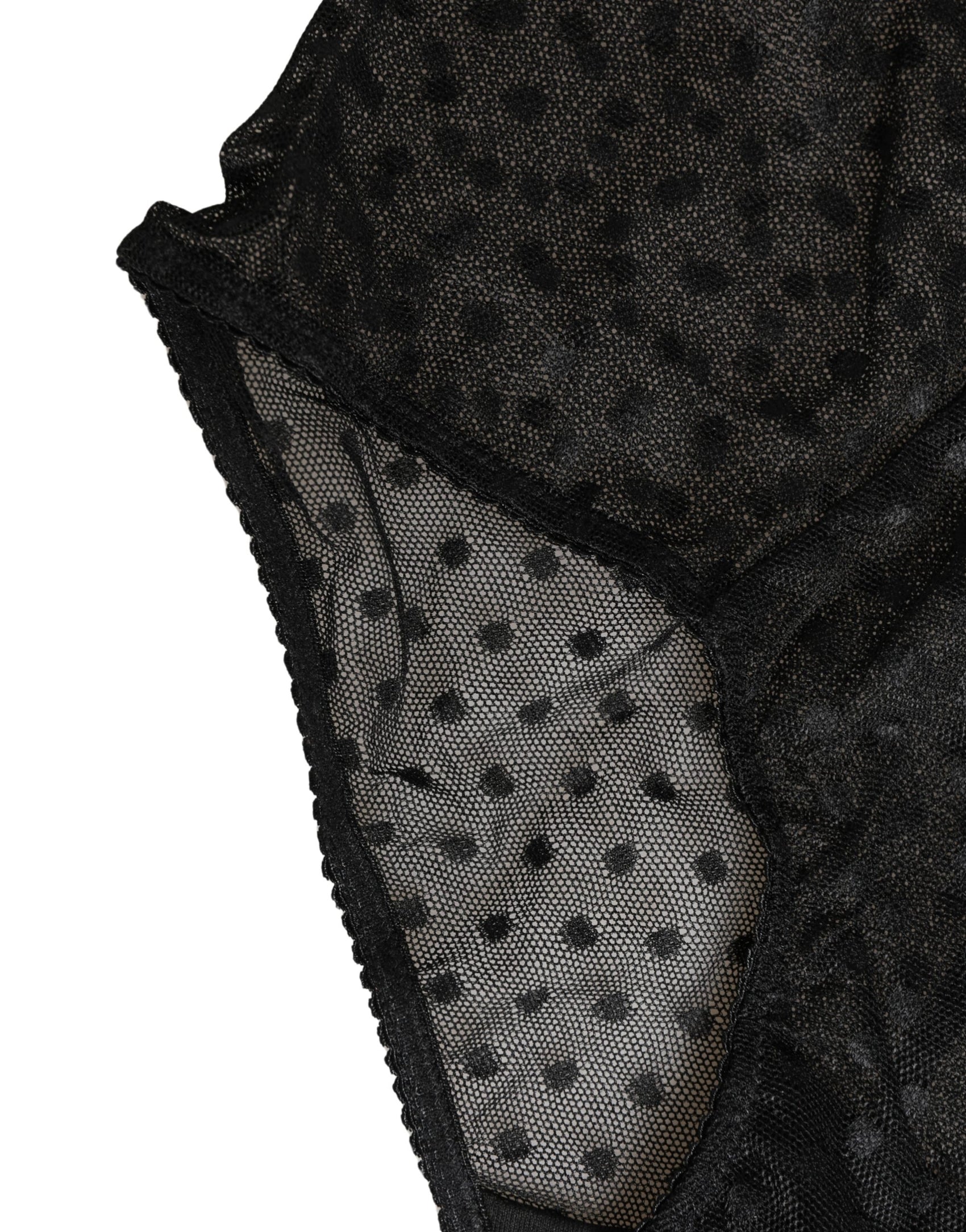 Dolce & Gabbana Black Logo Girdle High Waist Panty Underwear