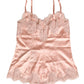 Dolce & Gabbana Pink Lace Silk Satin Tank Lingerie Sleepwear