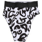 Dolce & Gabbana Black White Graphic Logo High Brief Underwear