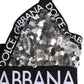 Dolce & Gabbana Silver Sequined Triangle Soft Cup Bra Underwear