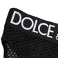 Dolce & Gabbana Black Cotton Mesh High Brief Panty Underwear
