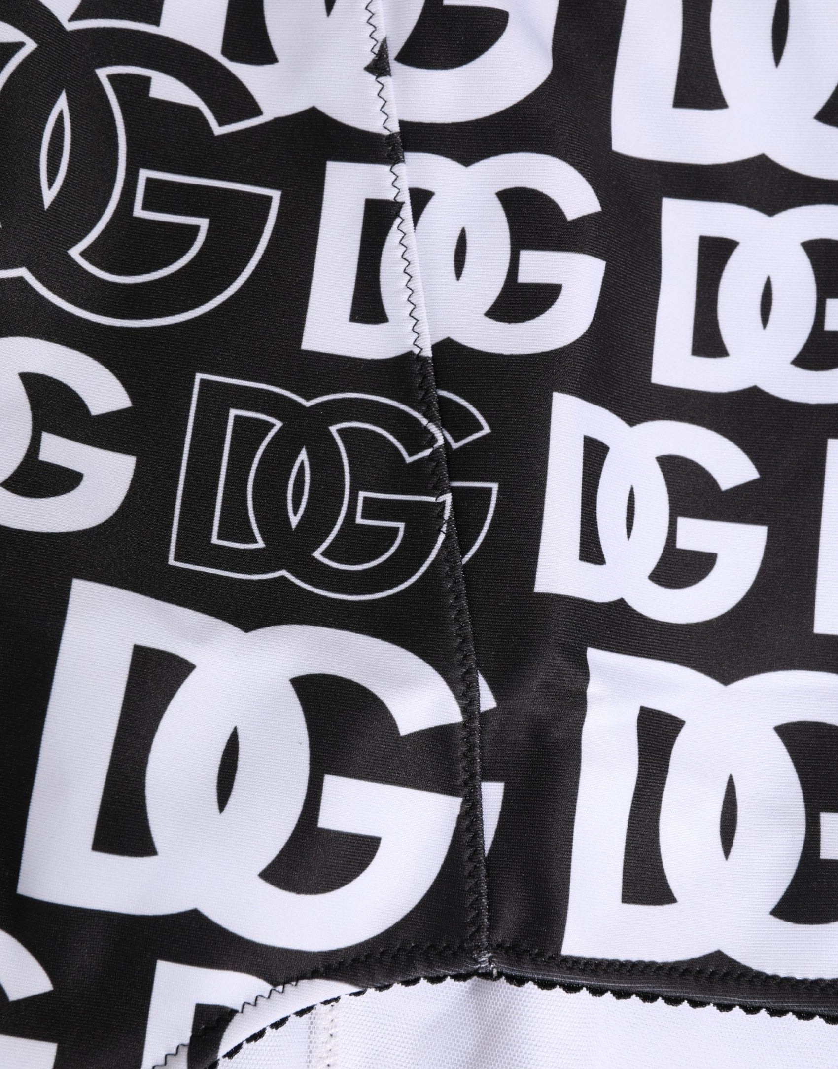 Dolce & Gabbana Black White DG Logo Waistband Girdle Underwear