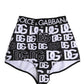 Dolce & Gabbana Black White DG Logo Waistband Girdle Underwear