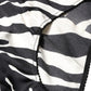Dolce & Gabbana Black White Zebra High Waist Girdle Panty Underwear