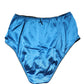 Dolce & Gabbana Blue Silk Blend High Waist Girdle Panty Underwear