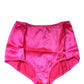 Dolce & Gabbana Blue Silk Blend High Waist Girdle Panty Underwear