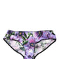 Dolce & Gabbana Multicolor Floral Mid Waist Brief Panty Underwear