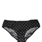 Dolce & Gabbana Black Polka Dots Mid Waist Brief Panty Underwear